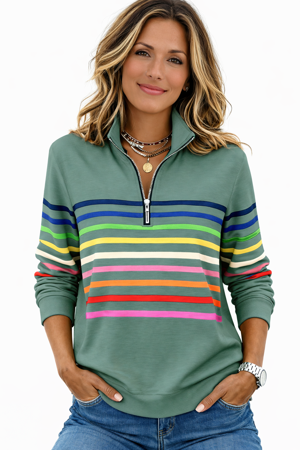 NOELIA | JERSEY CASUAL COLORIDO