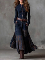 MAISON VERIN | VESTIDO DE CUADROS CON CINTURÓN
