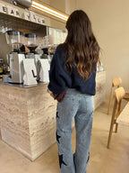 MELISA | JEANS CASUAL RECTOS DE ESTRELLAS