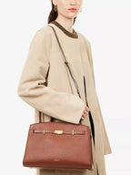 Amélisse - Elegante bolso de mano midi de piel