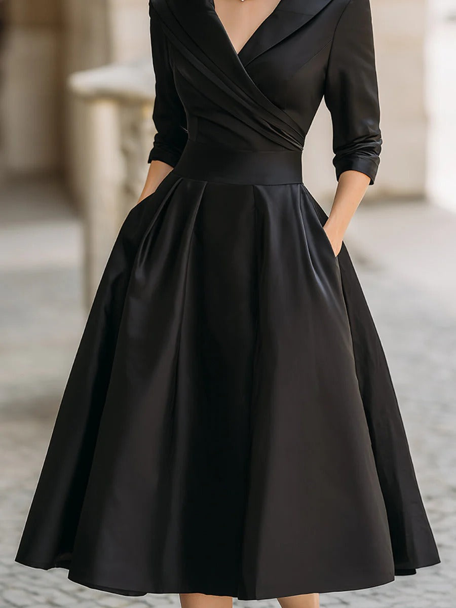 LINA | VESTIDO MIDI DE SATÉN