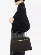 Amélisse - Elegante bolso de mano midi de piel
