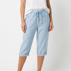 CAPRI | PANTALÓN MUJER CON CINTURA ELÁSTICA Y CORDÓN