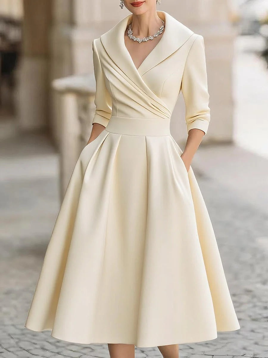 LINA | VESTIDO MIDI DE SATÉN