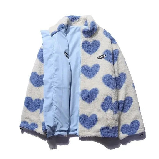 RUPERTA | CHAQUETA REVERSIBLE CON CORAZONES