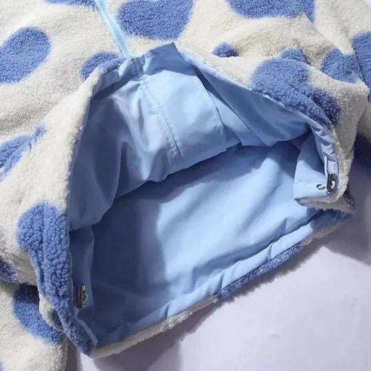 RUPERTA | CHAQUETA REVERSIBLE CON CORAZONES