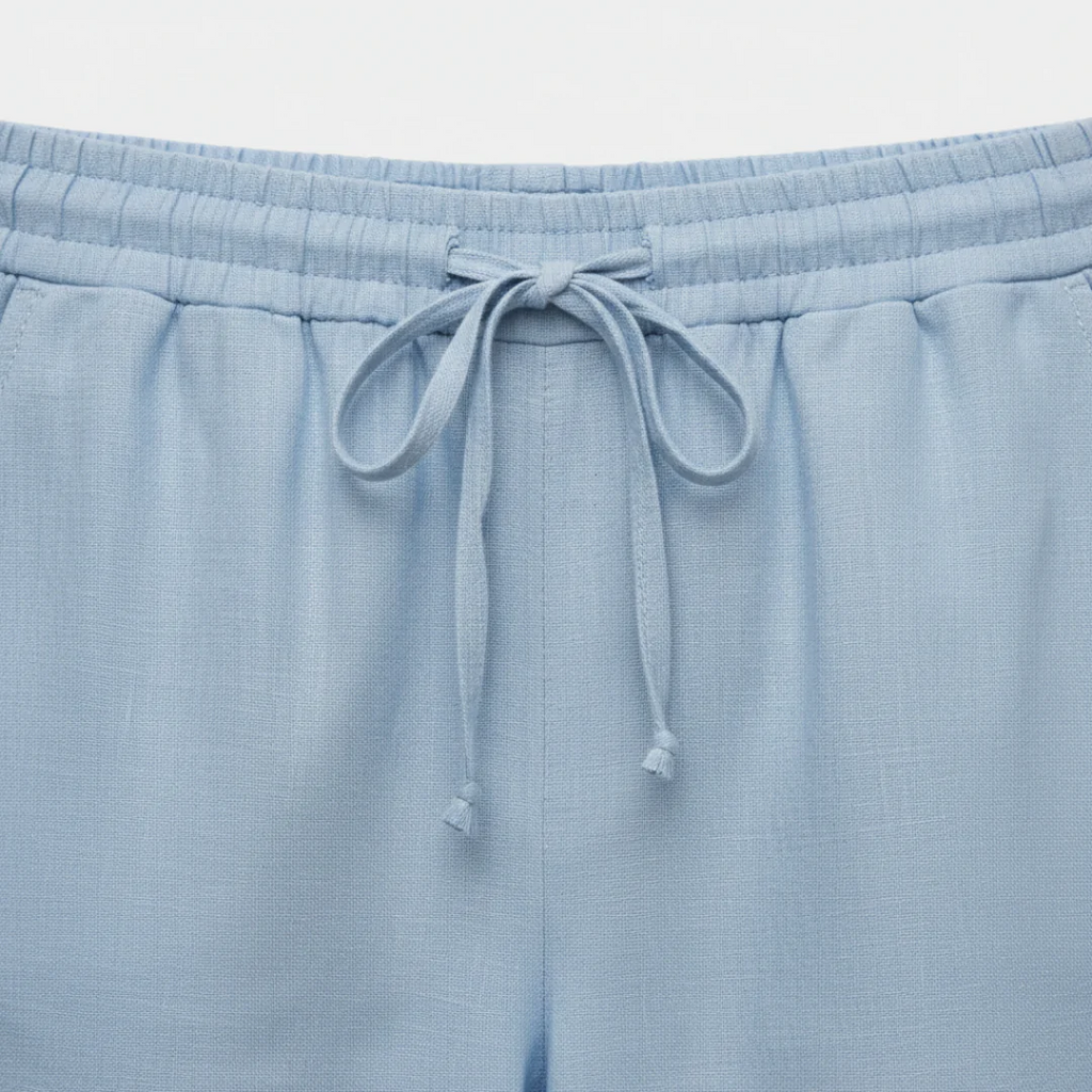 CAPRI | PANTALÓN MUJER CON CINTURA ELÁSTICA Y CORDÓN