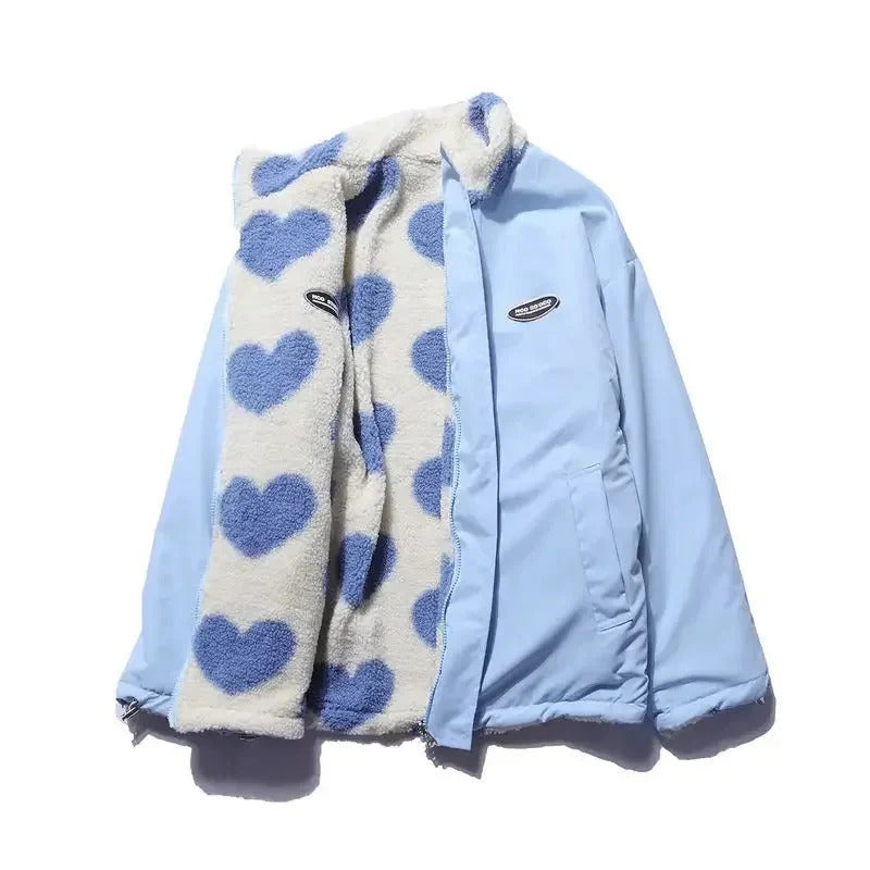 RUPERTA | CHAQUETA REVERSIBLE CON CORAZONES