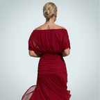 LUISA | ELEGANTE VESTIDO LARGO CON ESCOTE EN V QUE REALZA LA SILUETA