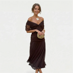 LUISA | ELEGANTE VESTIDO LARGO CON ESCOTE EN V QUE REALZA LA SILUETA