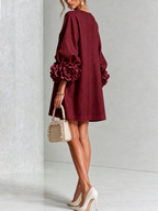 LOLA | MINIVESTIDO CON ESTAMPADO FLORAL Y CIERRE DE BOTONES