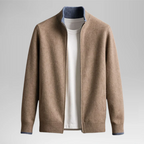 HARVEY | CÁRDIGAN ELEGANTE DE LANA CON CREMALLERA