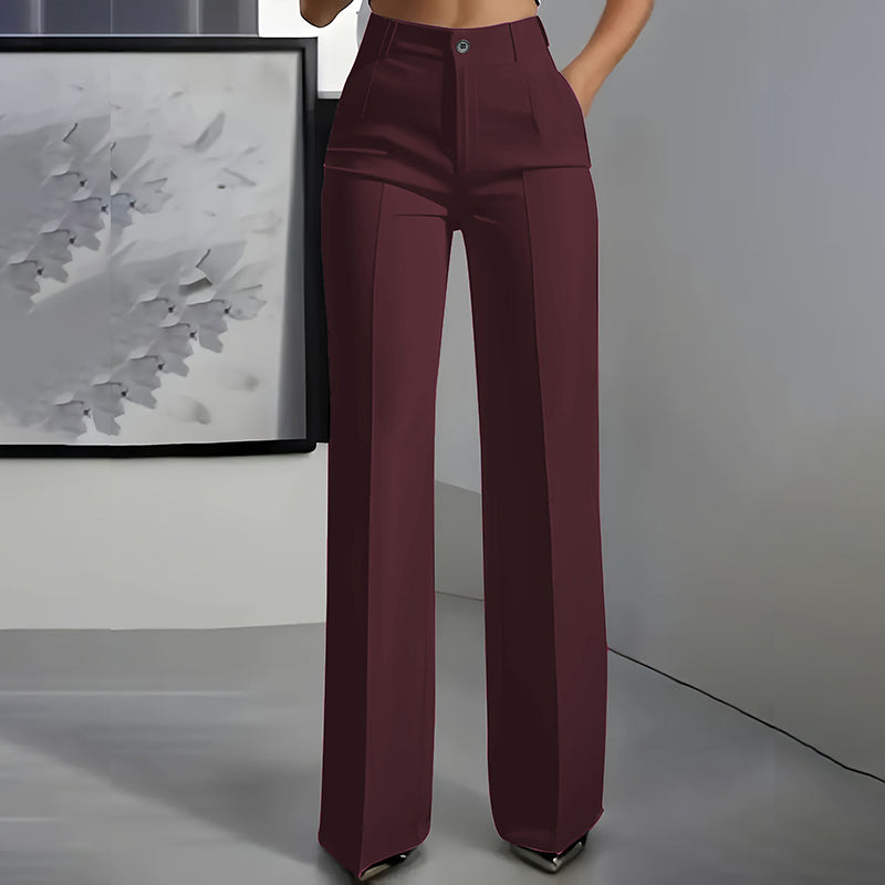 ELISA | PANTALÓN DE TRAJE DE TIRO ALTO