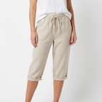 CAPRI | PANTALÓN MUJER CON CINTURA ELÁSTICA Y CORDÓN