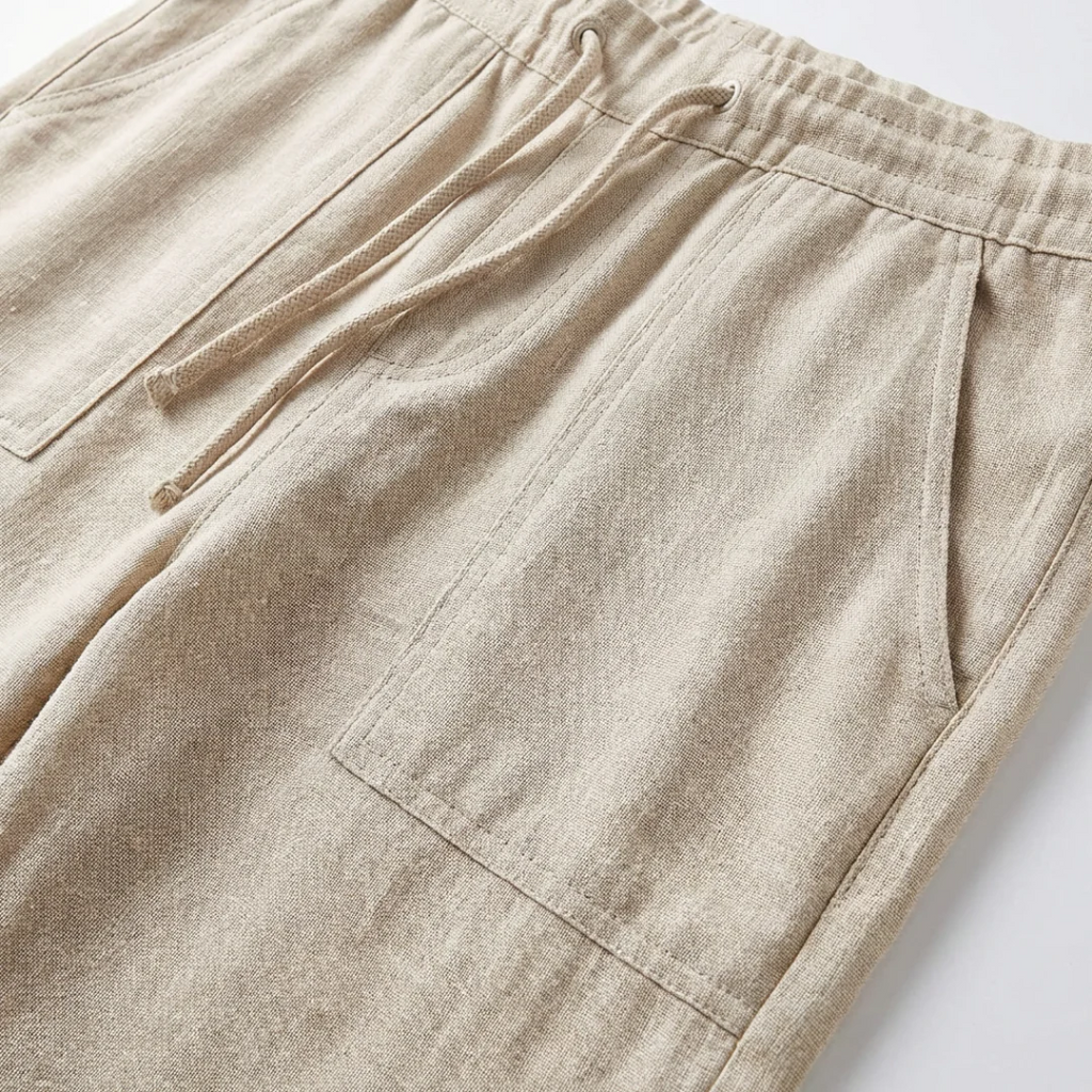 CAPRI | PANTALÓN MUJER CON CINTURA ELÁSTICA Y CORDÓN