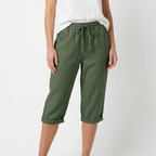 CAPRI | PANTALÓN MUJER CON CINTURA ELÁSTICA Y CORDÓN