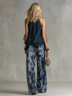 ÉLISE | CONJUNTO ELEGANTE Y LIGERO CON TOP FLUIDO Y PANTALÓN DE PIERNA ANCHA