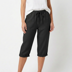 CAPRI | PANTALÓN MUJER CON CINTURA ELÁSTICA Y CORDÓN