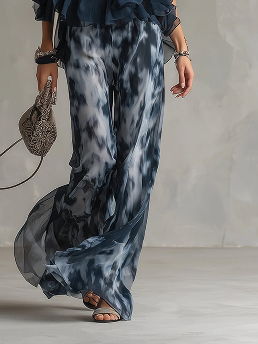 ÉLISE | CONJUNTO ELEGANTE Y LIGERO CON TOP FLUIDO Y PANTALÓN DE PIERNA ANCHA