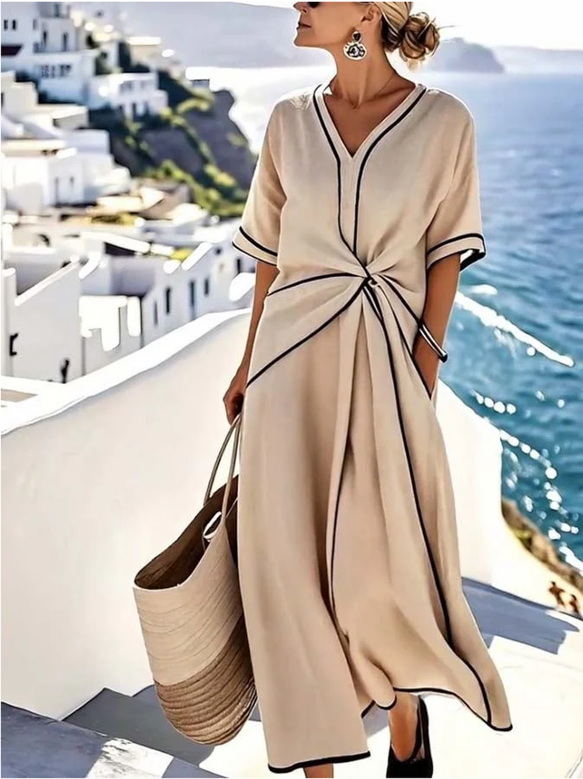 SANTORINI | VESTIDO ELEGANTE PRIMAVERAL